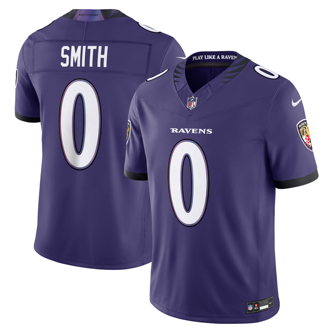Roquan Smith Baltimore Ravens Team Stitched Jersey - Purple