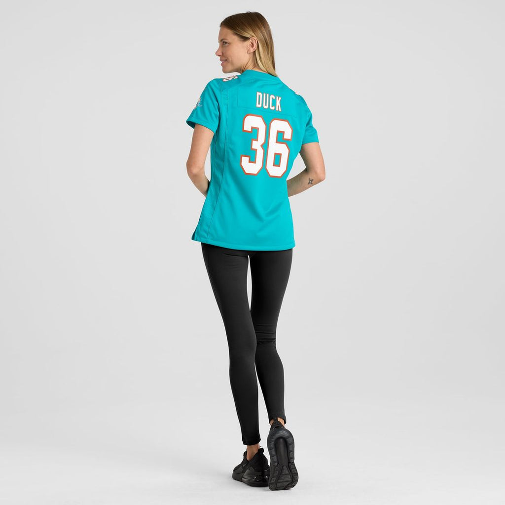 Storm Duck Miami Dolphins Women's Jersey - Aqua