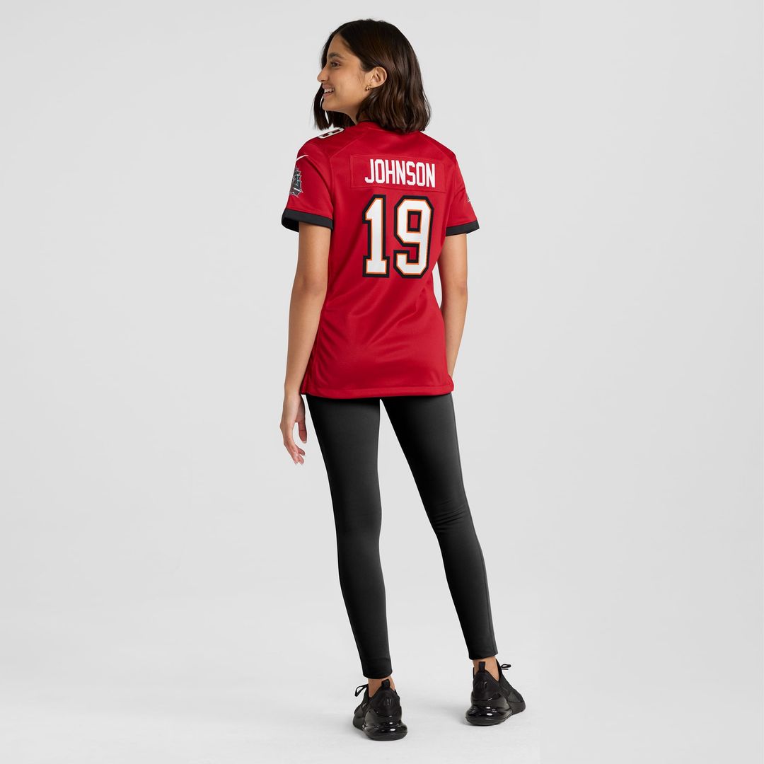 Keyshawn Johnson Tampa Bay Buccaneers Women's Game Retired Player Jersey - Red