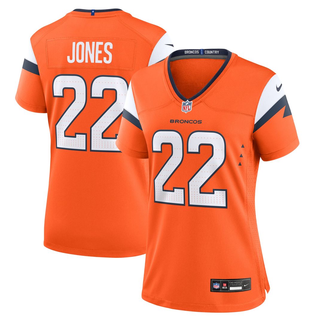 Brandon Jones Denver Broncos Women's Team Jersey - Orange