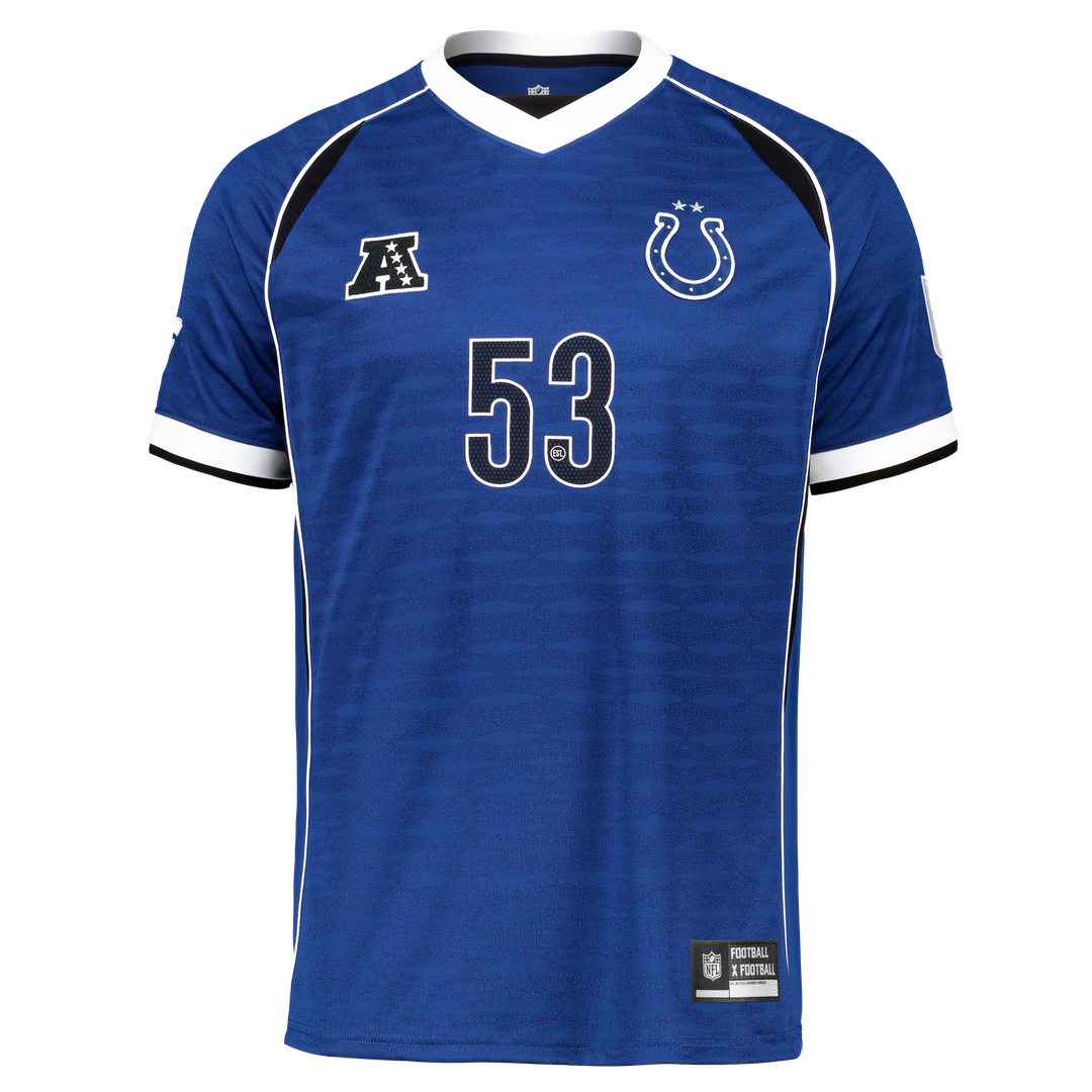 Indianapolis Colts Youth Football x Football V-Neck Fan Top - Royal
