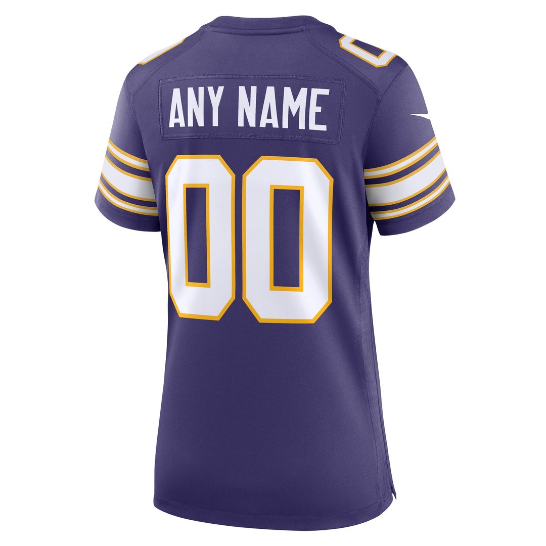 Minnesota Vikings Women's Classic Custom Jersey - Purple