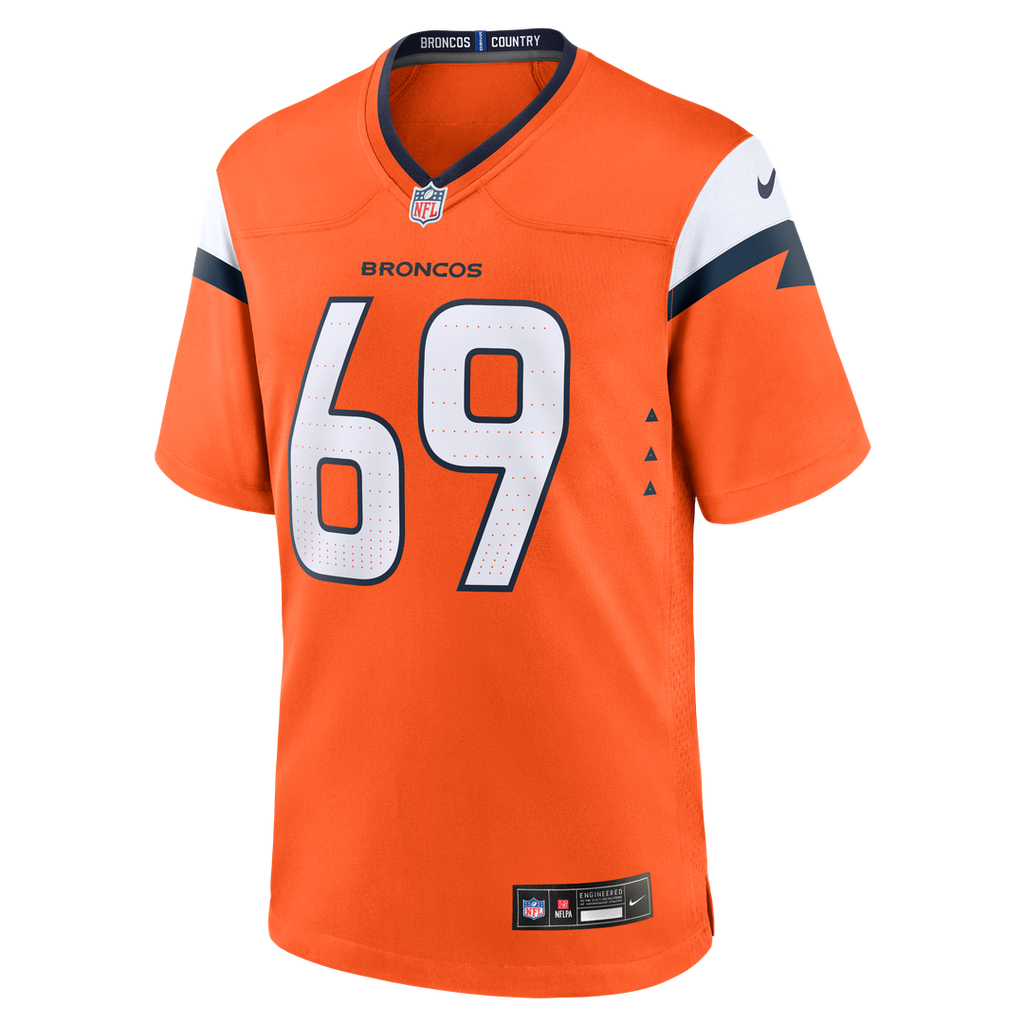 Mike McGlinchey Denver Broncos Team Jersey - Orange