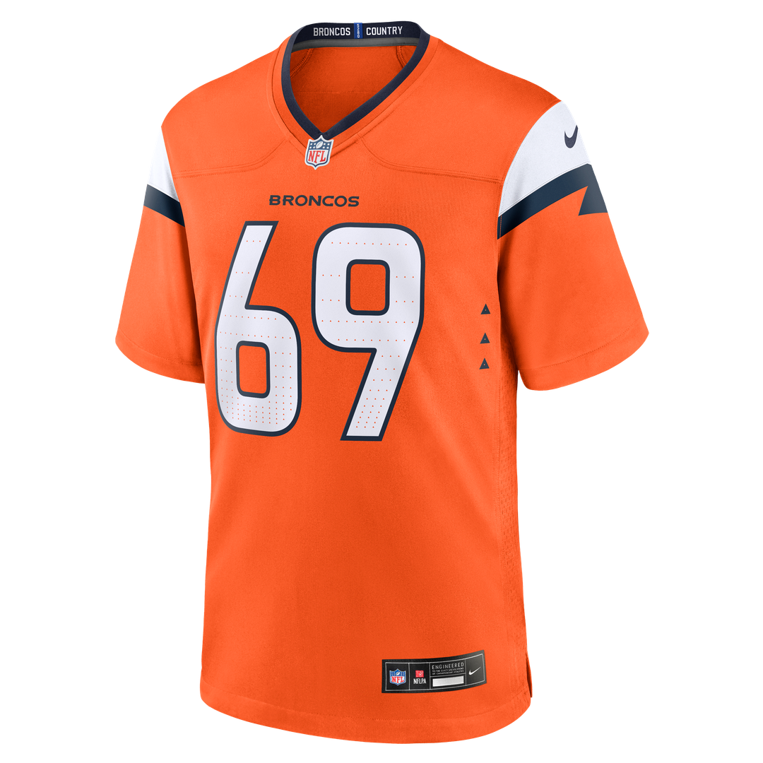 Mike McGlinchey Denver Broncos Team Jersey - Orange