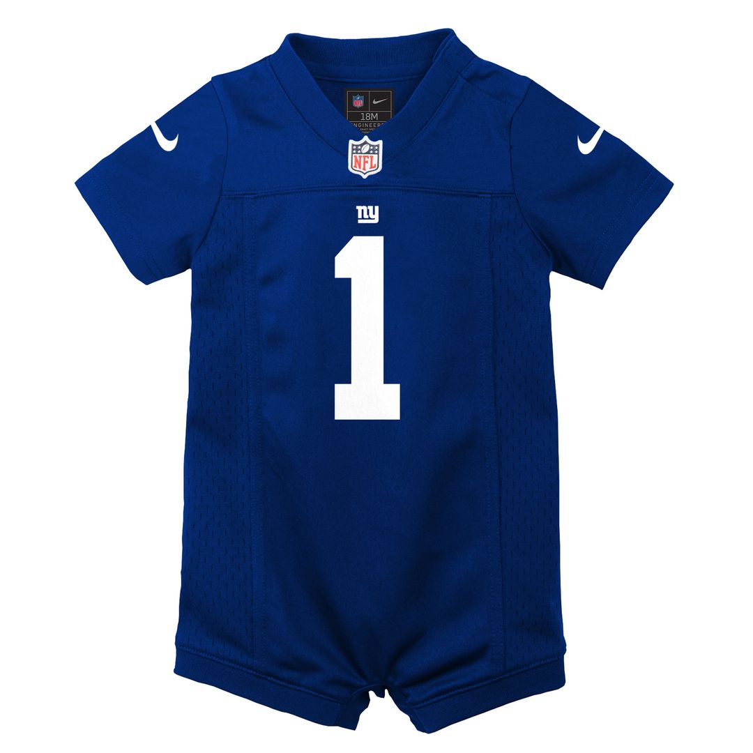 Malik Nabers New York Giants Newborn Romper Jersey - Royal