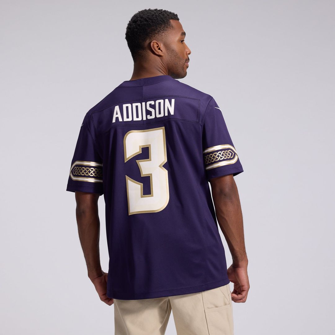 Addison Minnesota Vikings 2026 Rivalries Collection Stitched Jersey - Purple