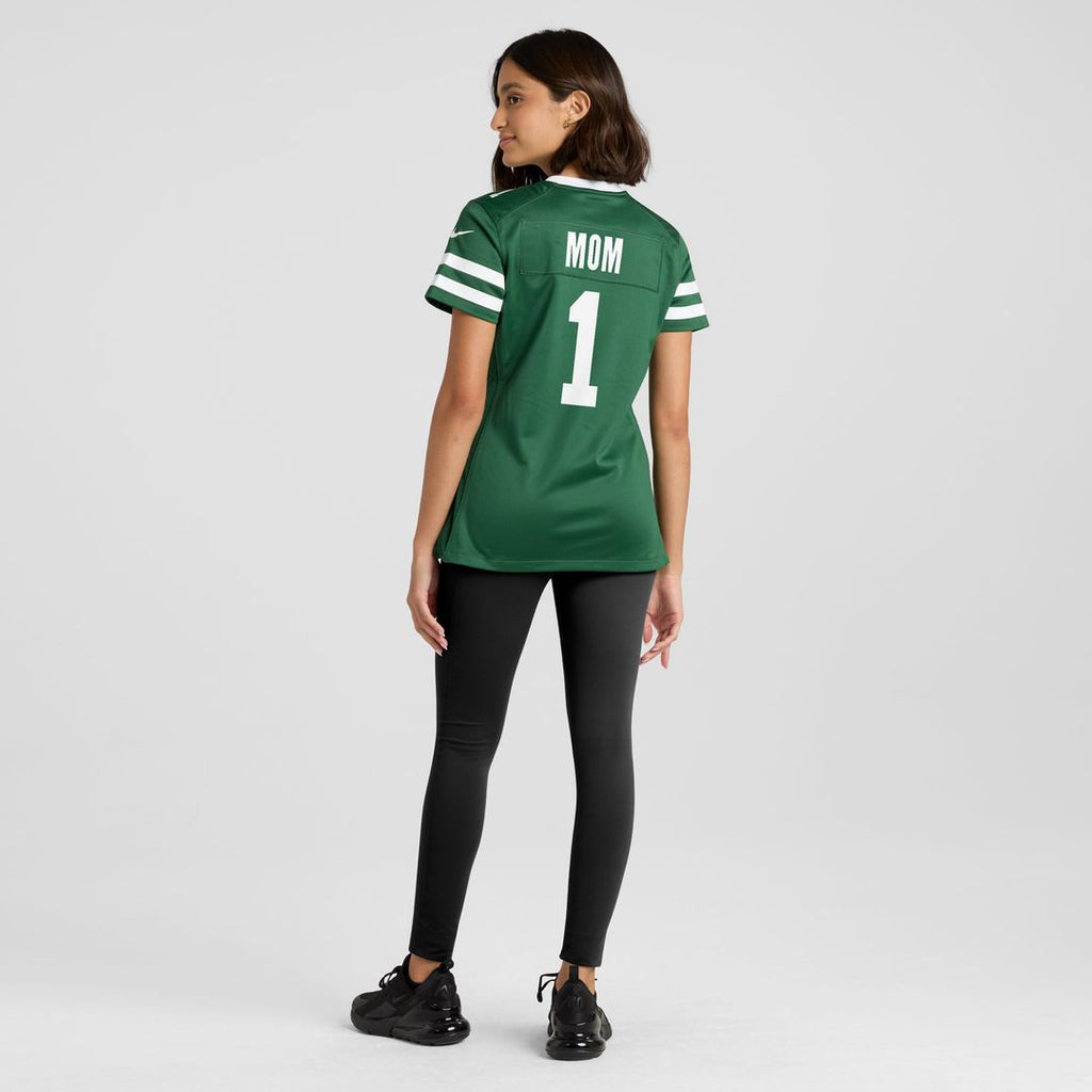 New York Jets Women's #1 Mom Jersey - Legacy Green