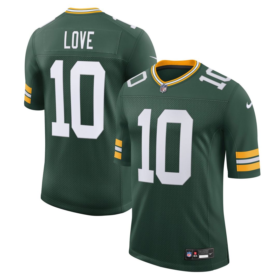 Love Green Bay Packers Team Jersey - Green