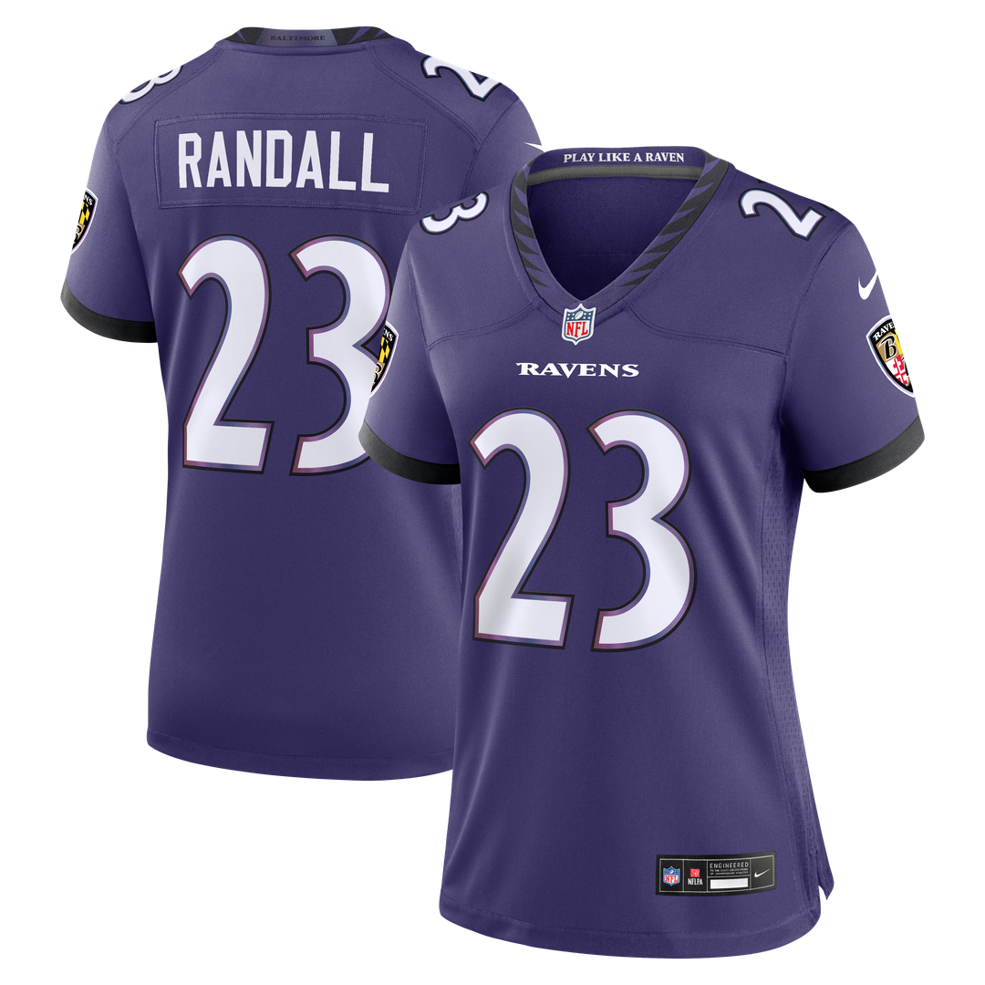 Adam Randall Baltimore Ravens Women's Team Jersey - Purple
