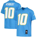 Justin Herbert Los Angeles Chargers Youth Jersey - Powder Blue