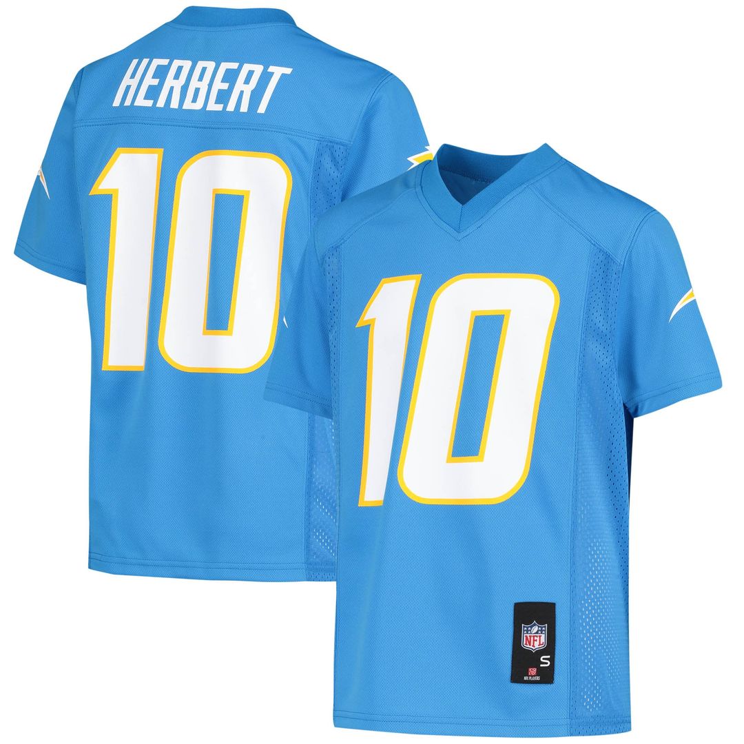 Justin Herbert Los Angeles Chargers Youth Jersey - Powder Blue