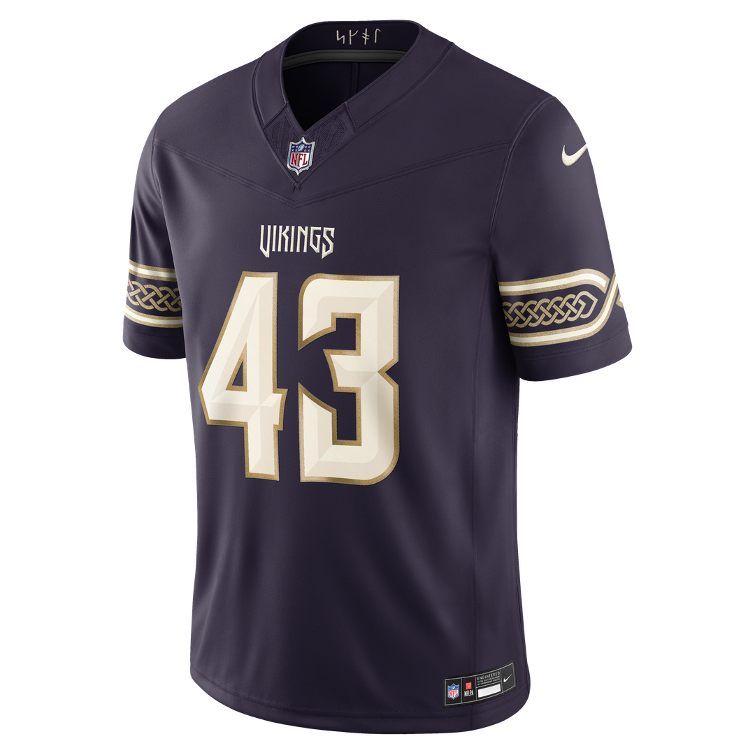 Andrew Van Ginkel Minnesota Vikings 2026 Rivalries Collection Stitched Jersey - Purple