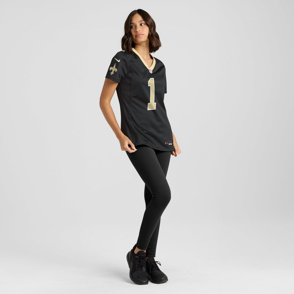 Number 1 Bride New Orleans Saints Women's Jersey - Black