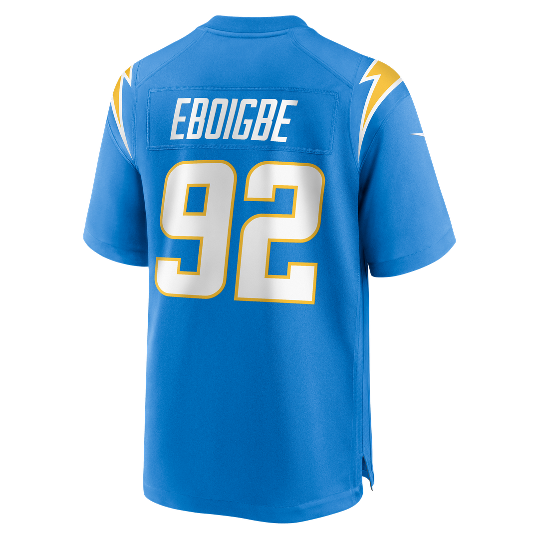 Justin Eboigbe Los Angeles Chargers Team Jersey - Powder Blue