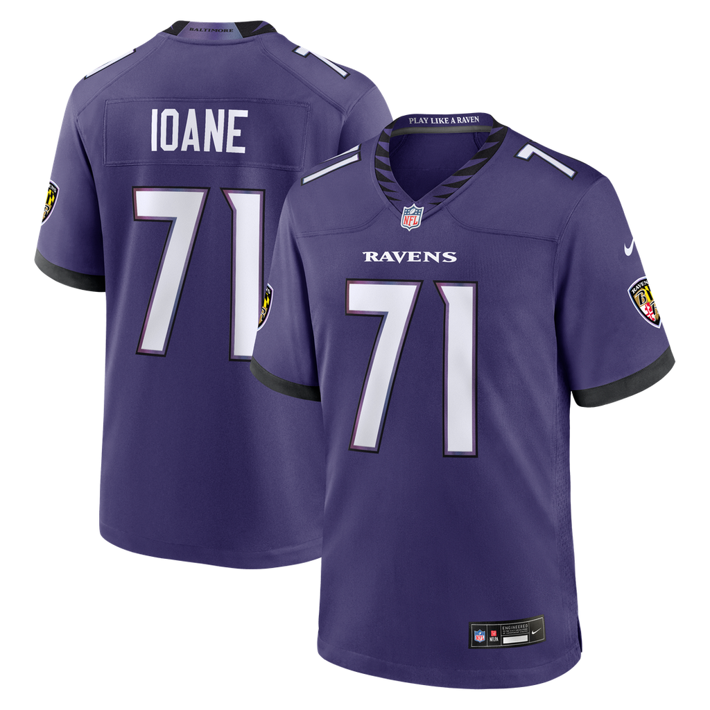 Olaivavega Ioane Baltimore Ravens Team Jersey - Purple