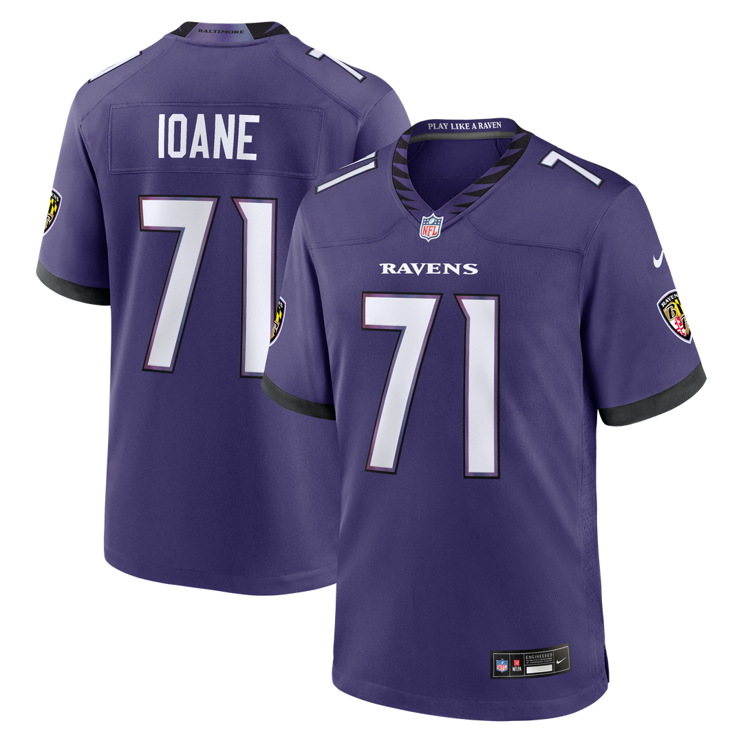 Olaivavega Ioane Baltimore Ravens Team Jersey - Purple