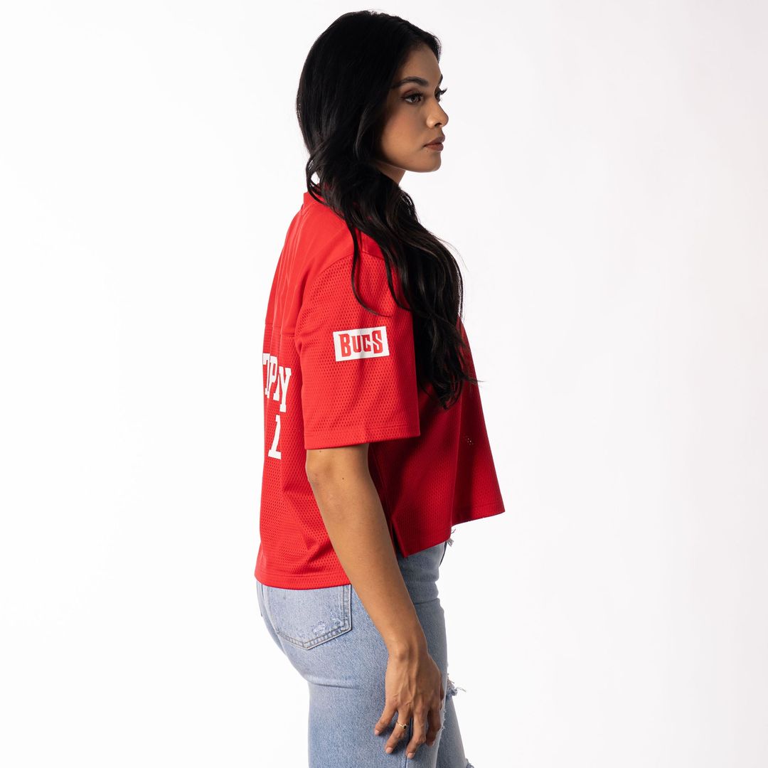 Tampa Bay Buccaneers Women's Alternate V-Neck Fashion Jersey T-Shirt - Red