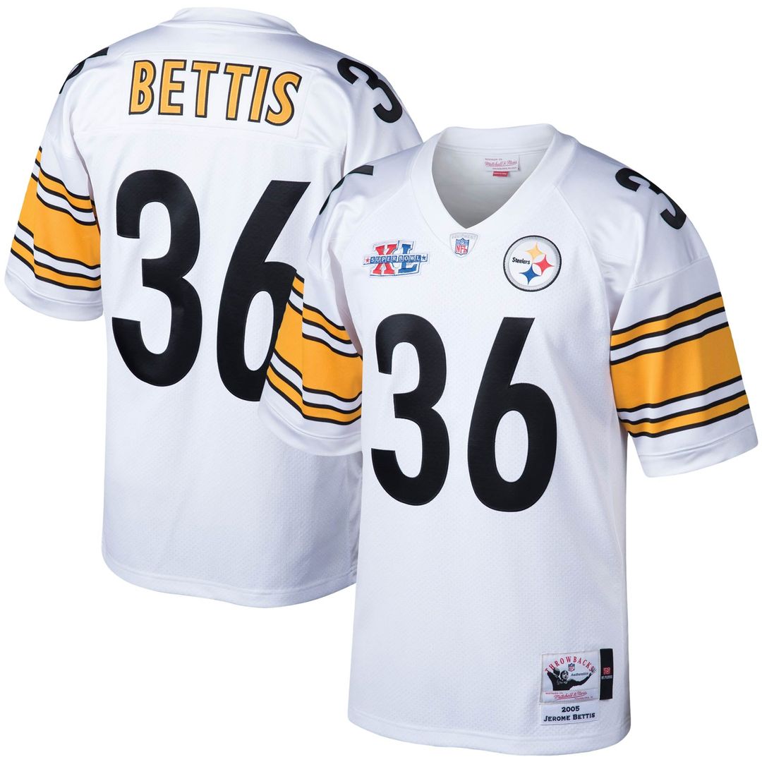 Jerome Bettis Pittsburgh Steelers 2005 Authentic Throwback Retired Player Jersey - White