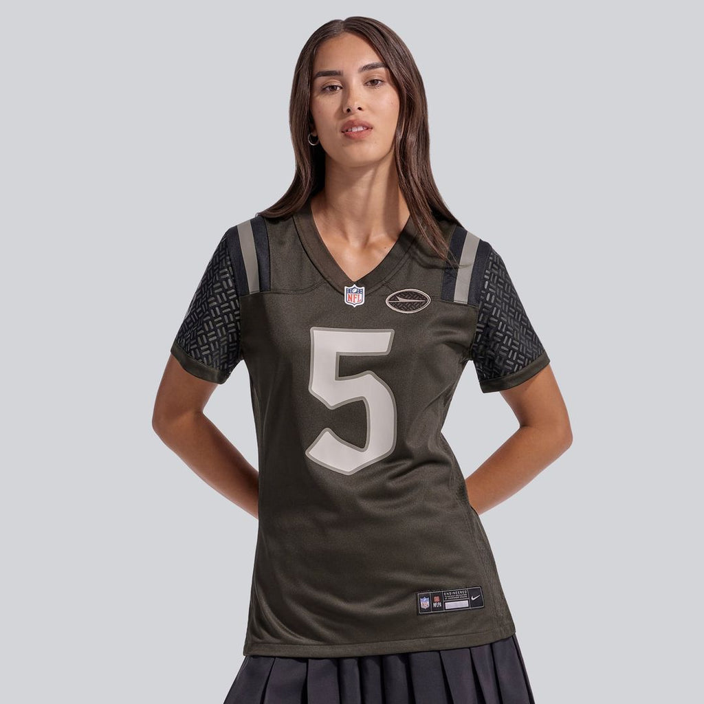 Garrett Wilson New York Jets Women's Rivalries Collection Jersey - Green