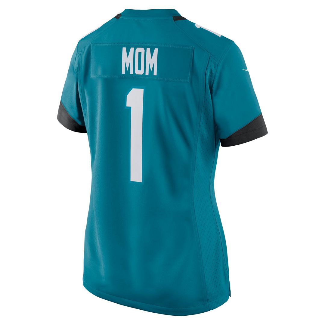 Number 1 Mom Jacksonville Jaguars Women's Jersey - Teal