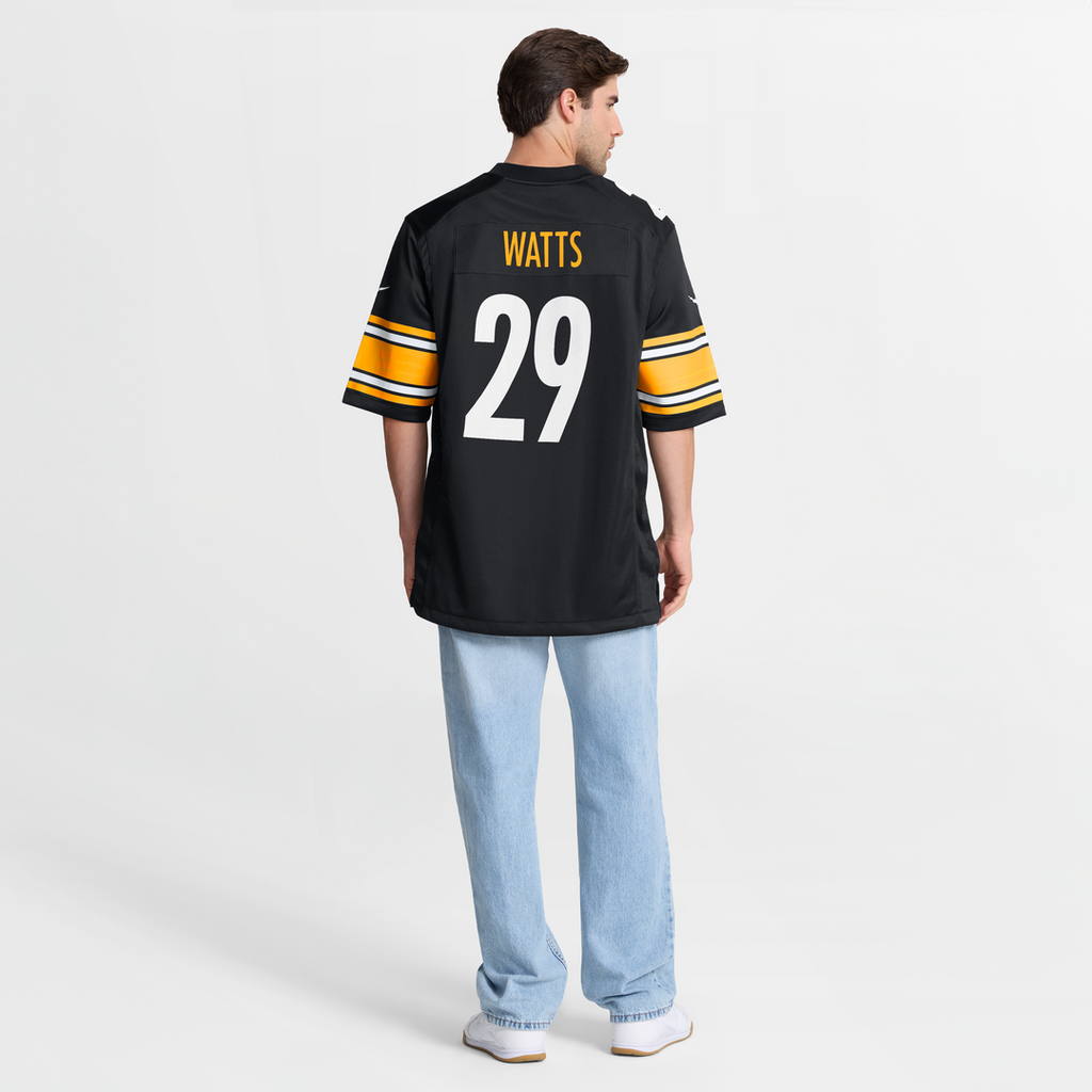 Ryan Watts Pittsburgh Steelers Jersey - Black