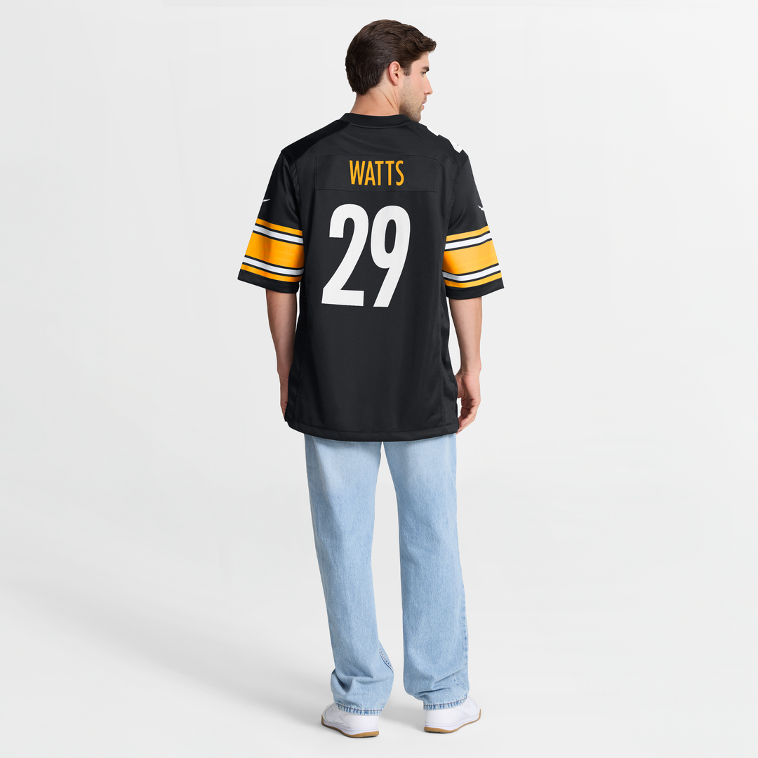 Ryan Watts Pittsburgh Steelers Jersey - Black