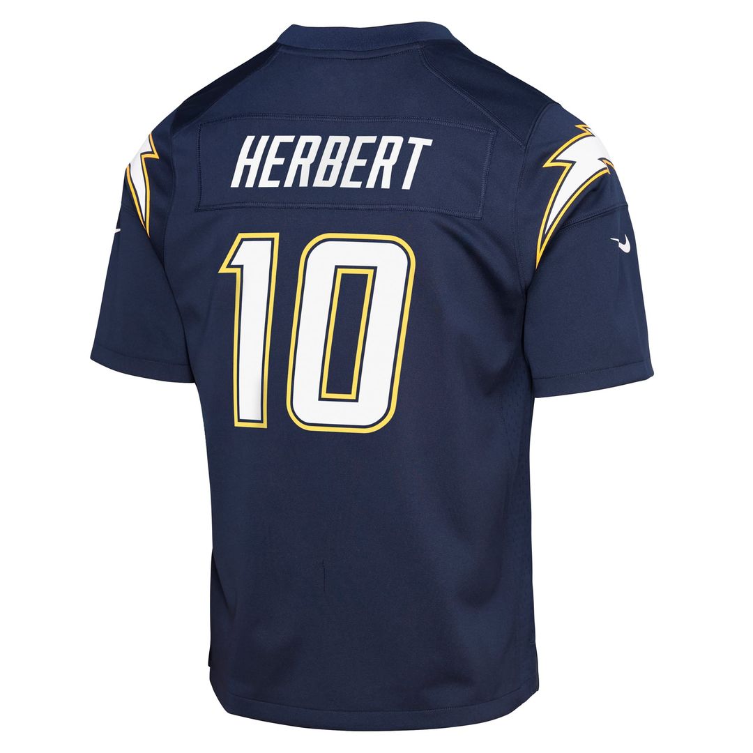 Justin Herbert Los Angeles Chargers Youth Alternate Charger Power Jersey - Gold