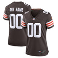 Cleveland Browns Women's Custom Jersey - Brown