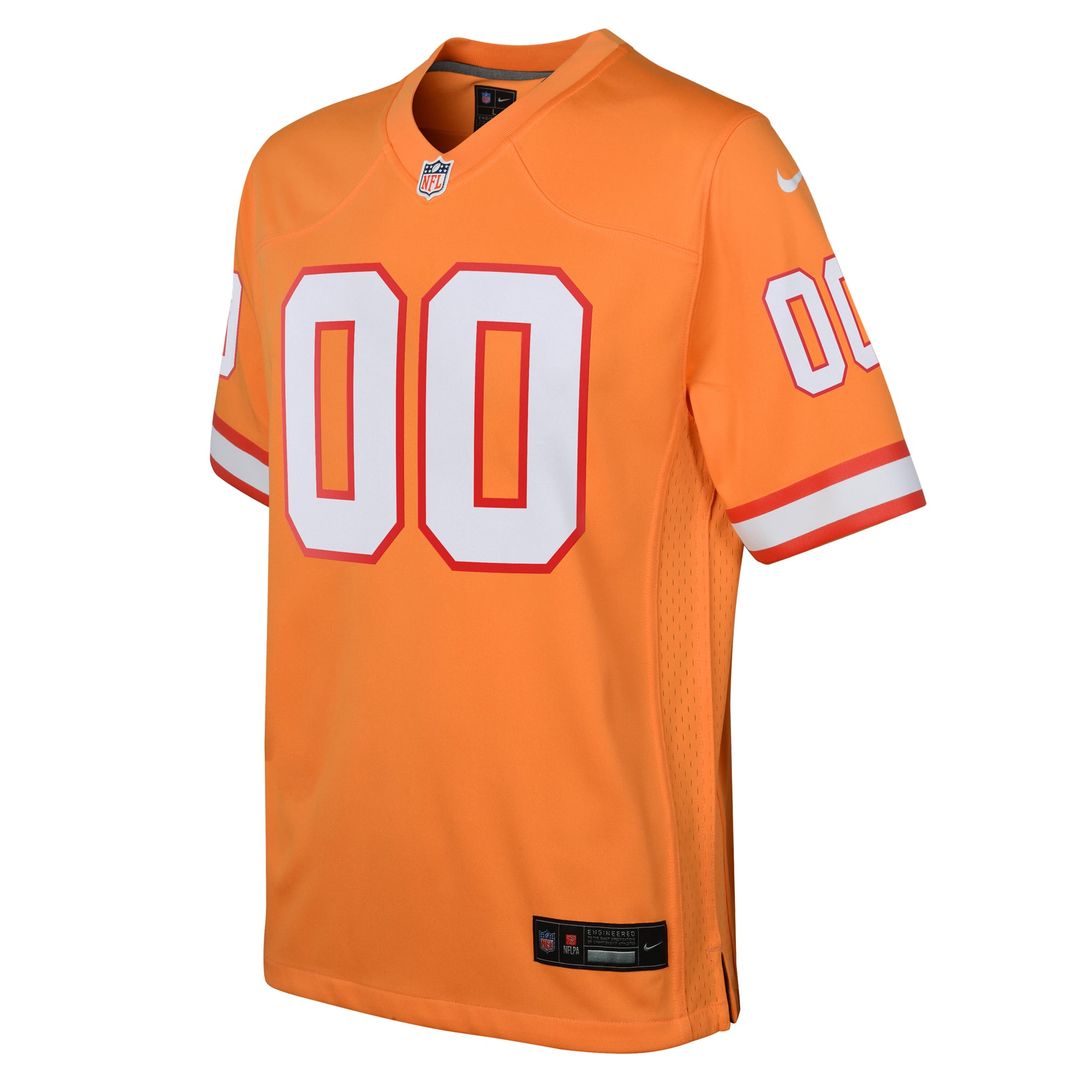Tampa Bay Buccaneers Youth Custom Throwback Jersey - Orange
