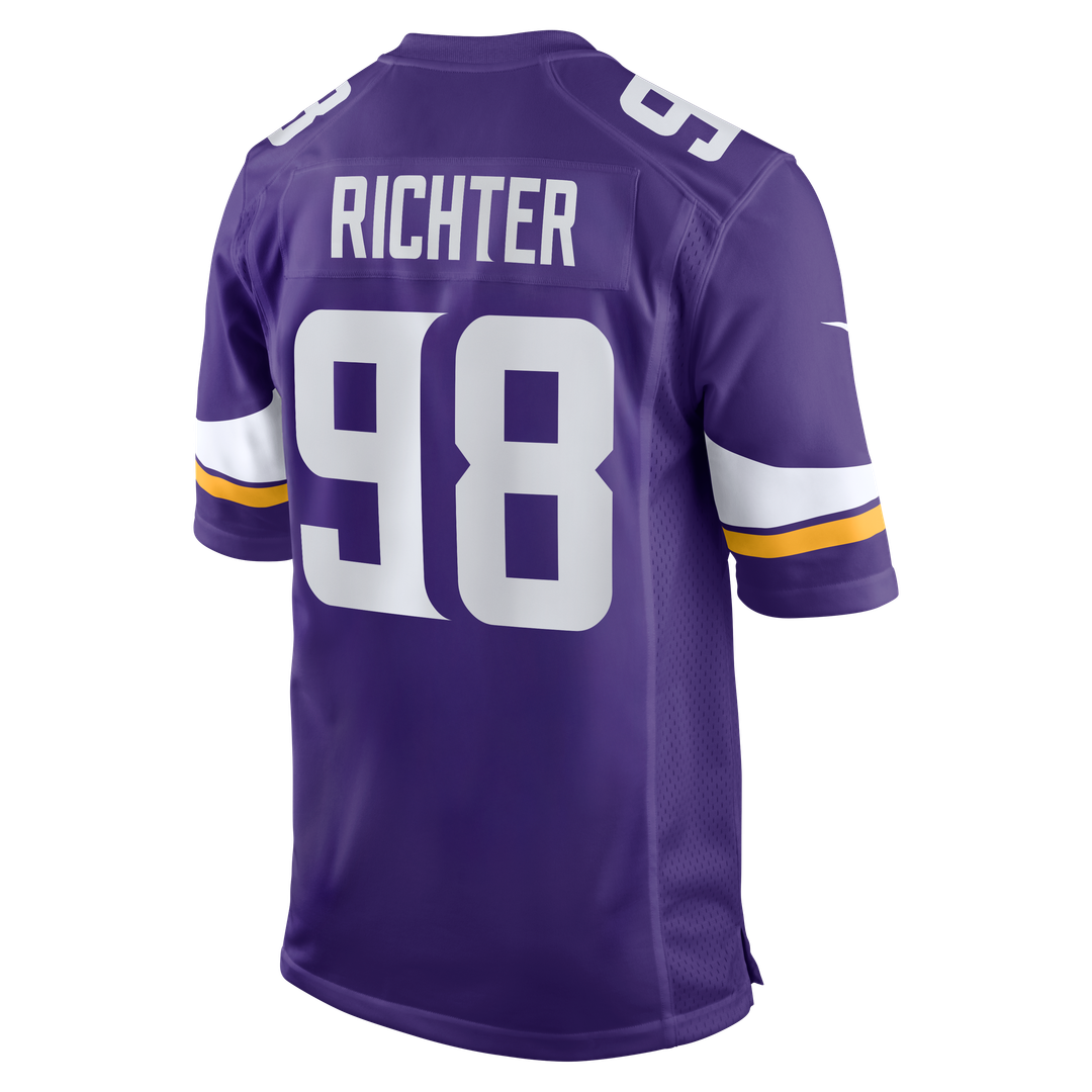 Bo Richter Minnesota Vikings Team Jersey - Purple