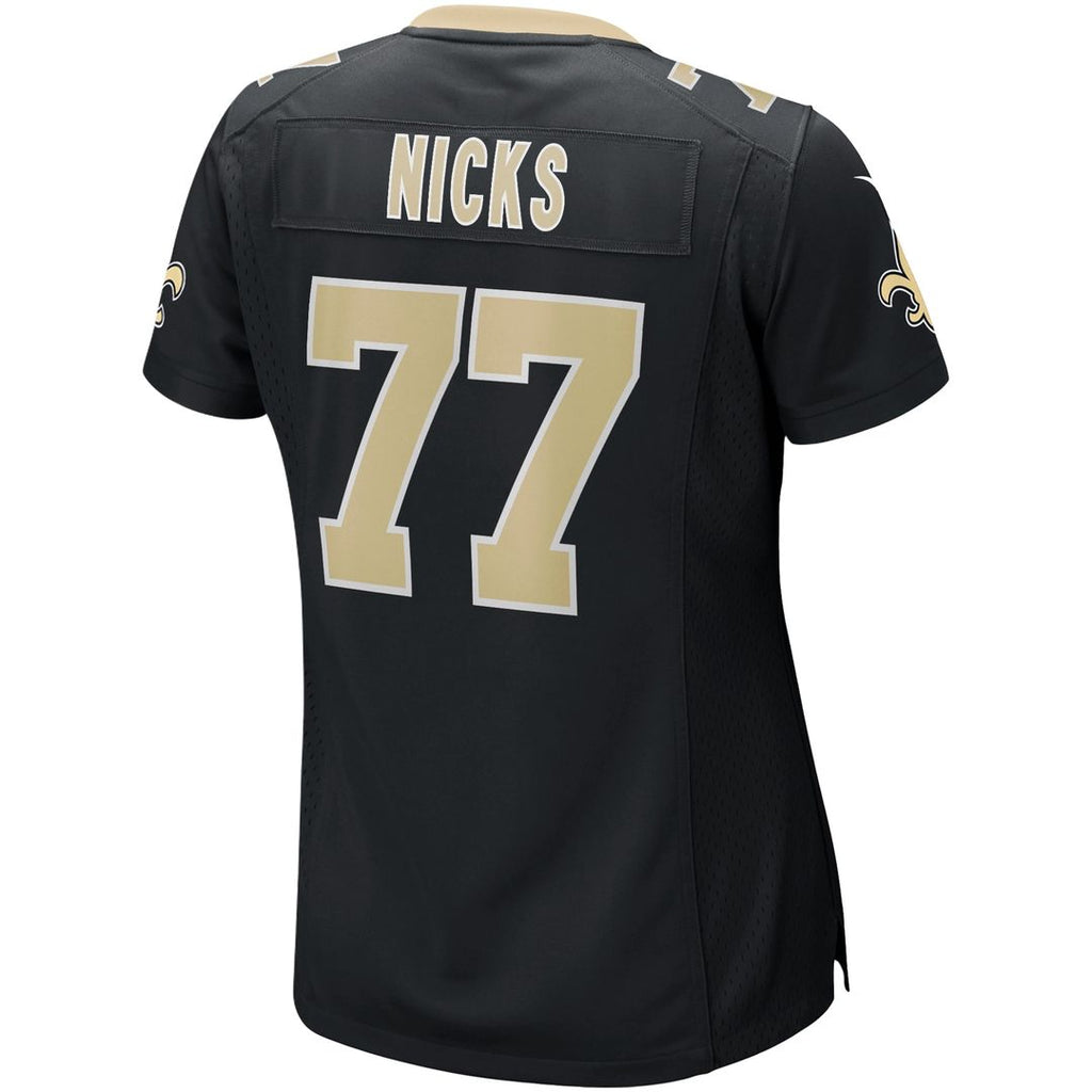 Carl Nicks New Orleans Saints Women's Game Retired Player Jersey - Black