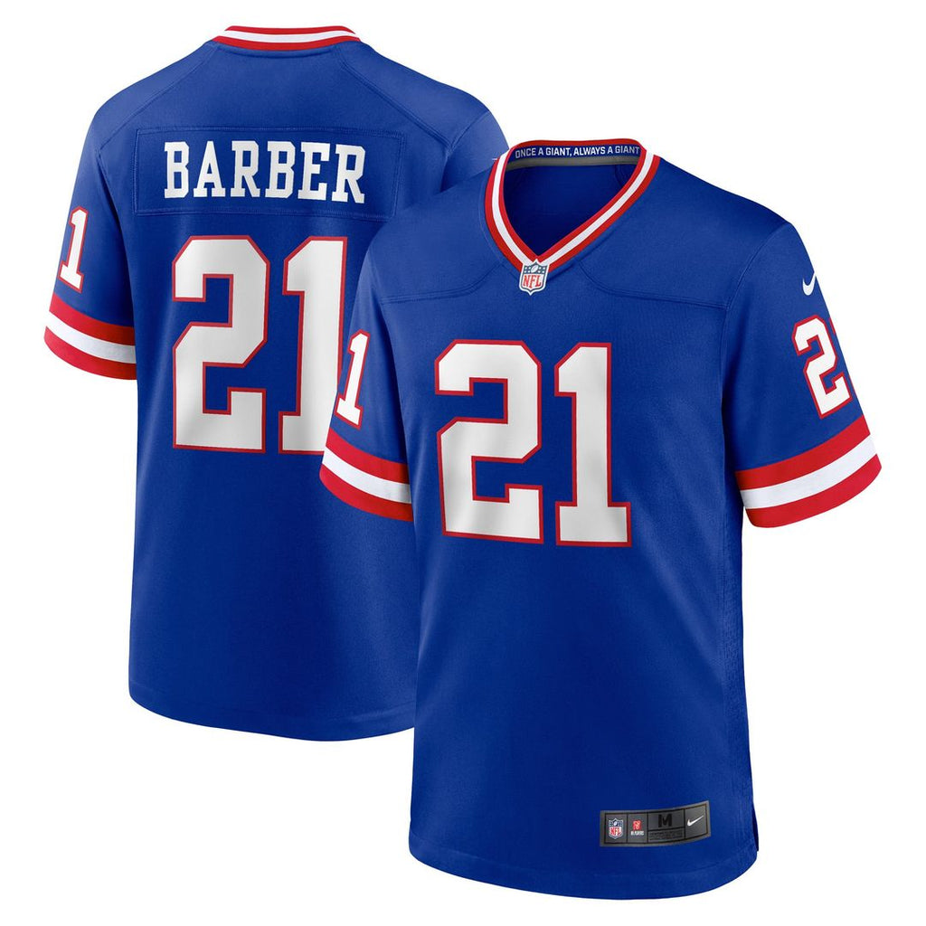 Tiki Barber New York Giants Retired Player Alternate Jersey - Royal