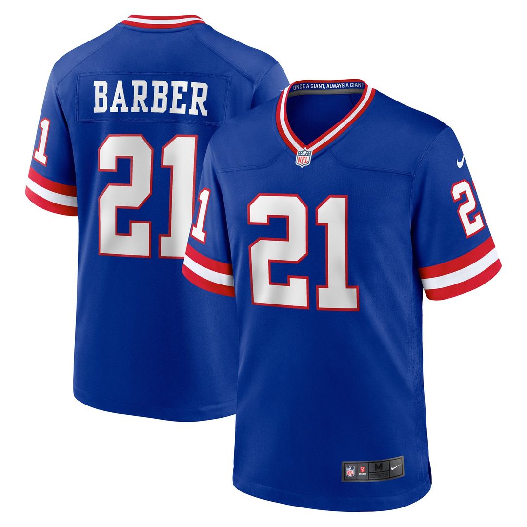 Tiki Barber New York Giants Retired Player Alternate Jersey - Royal