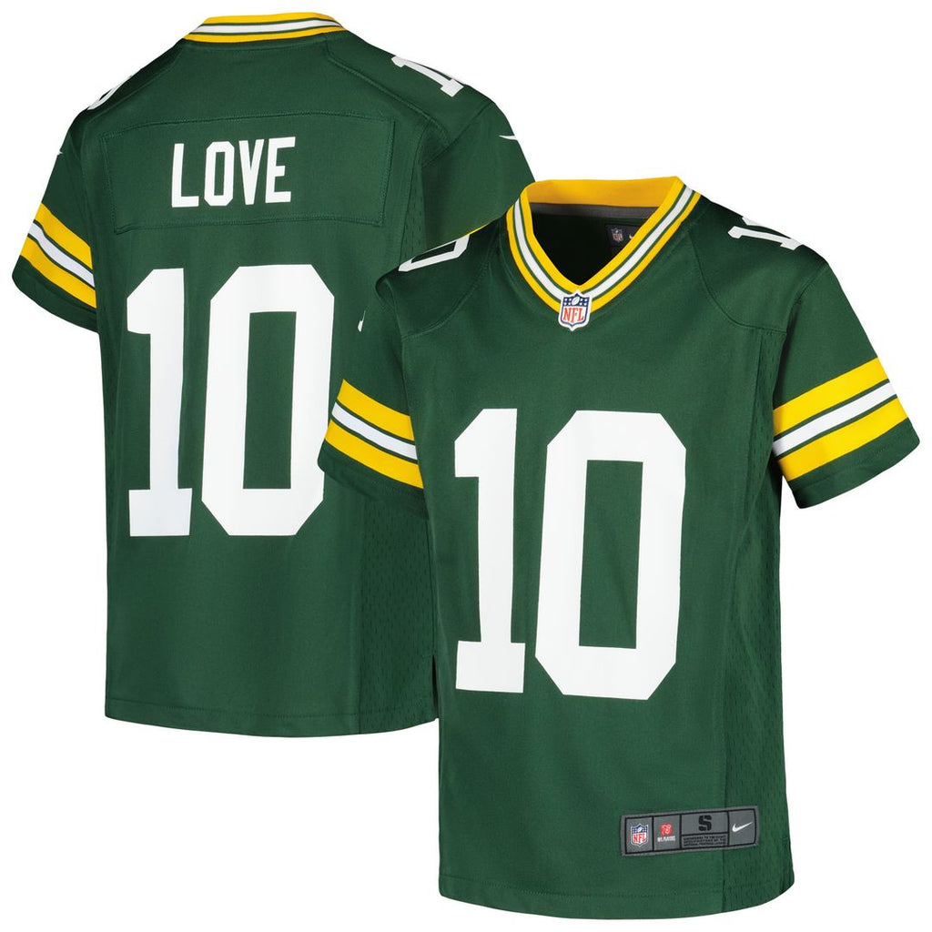 Love Green Bay Packers Youth Jersey - White