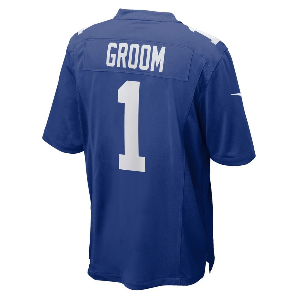 Number 1 Groom New York Giants Jersey - Royal