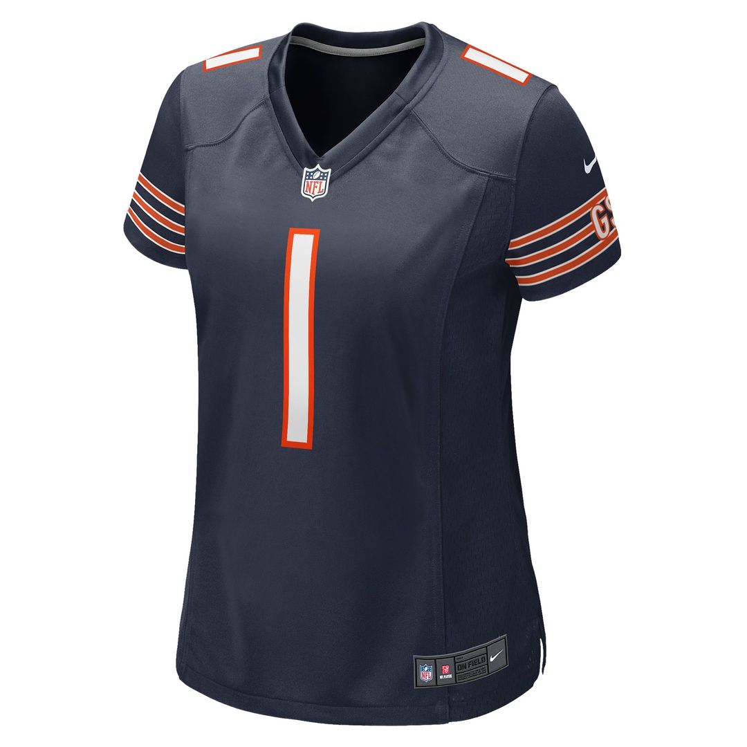 Number 1 Mom Chicago Bears Women's Jersey - Navy