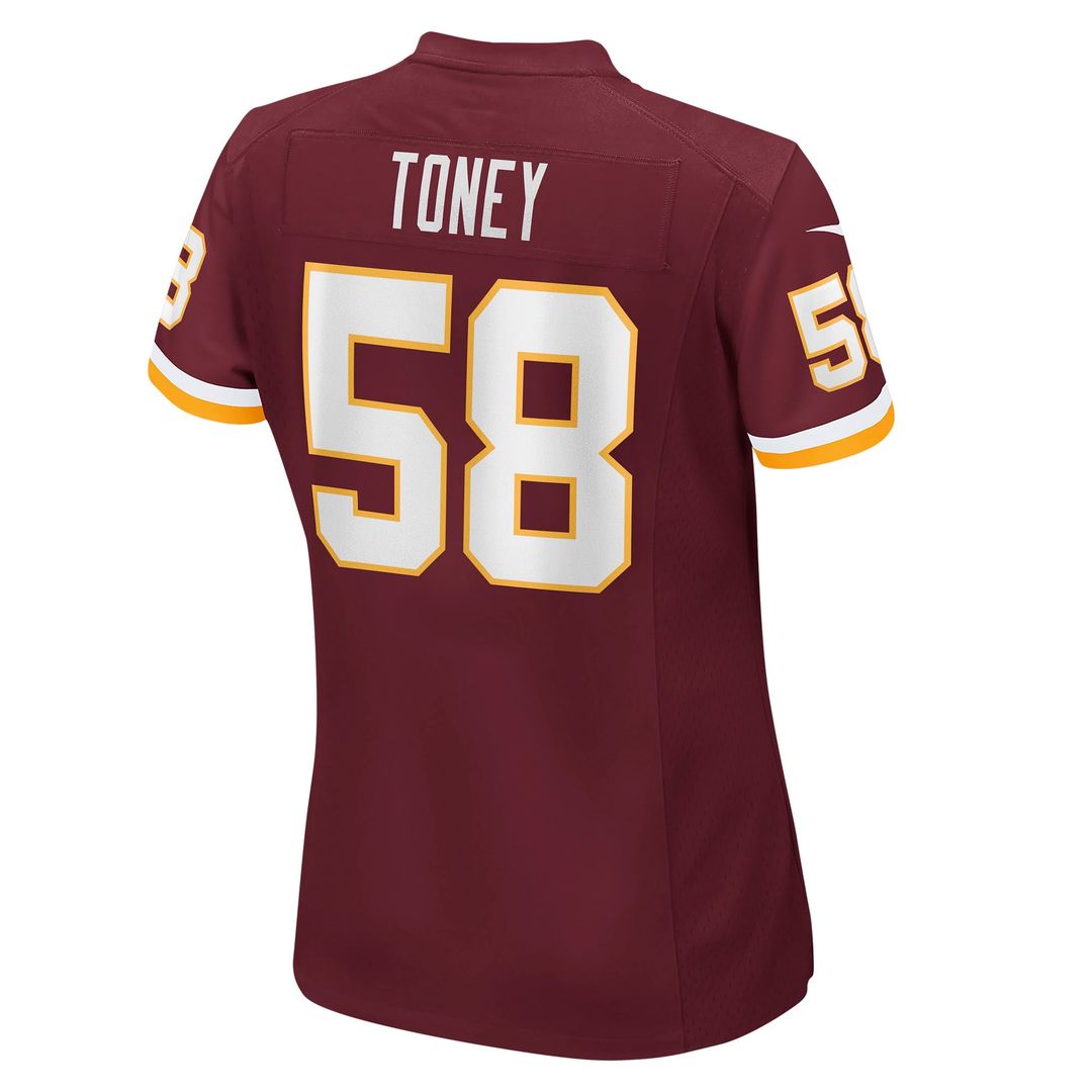Shaka Toney Washington Football Team Women's Jersey - Burgundy