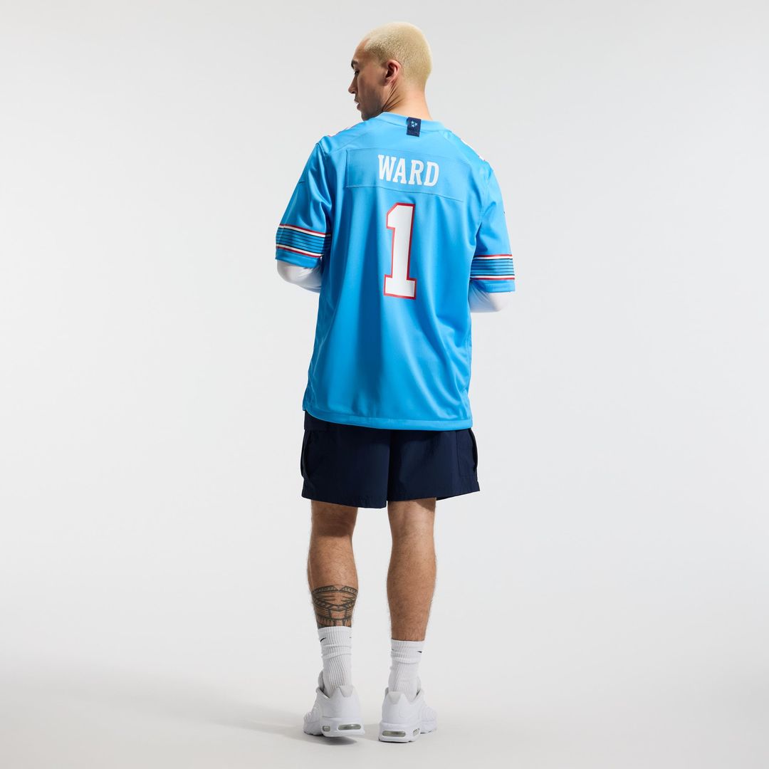 Cameron Ward Tennessee Titans Jersey - Light Blue