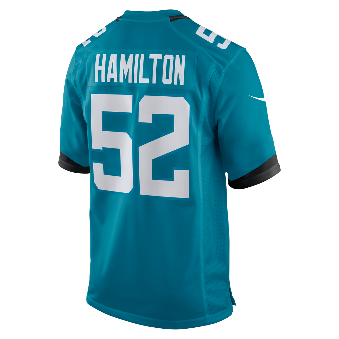 DaVon Hamilton Jacksonville Jaguars Jersey - Teal