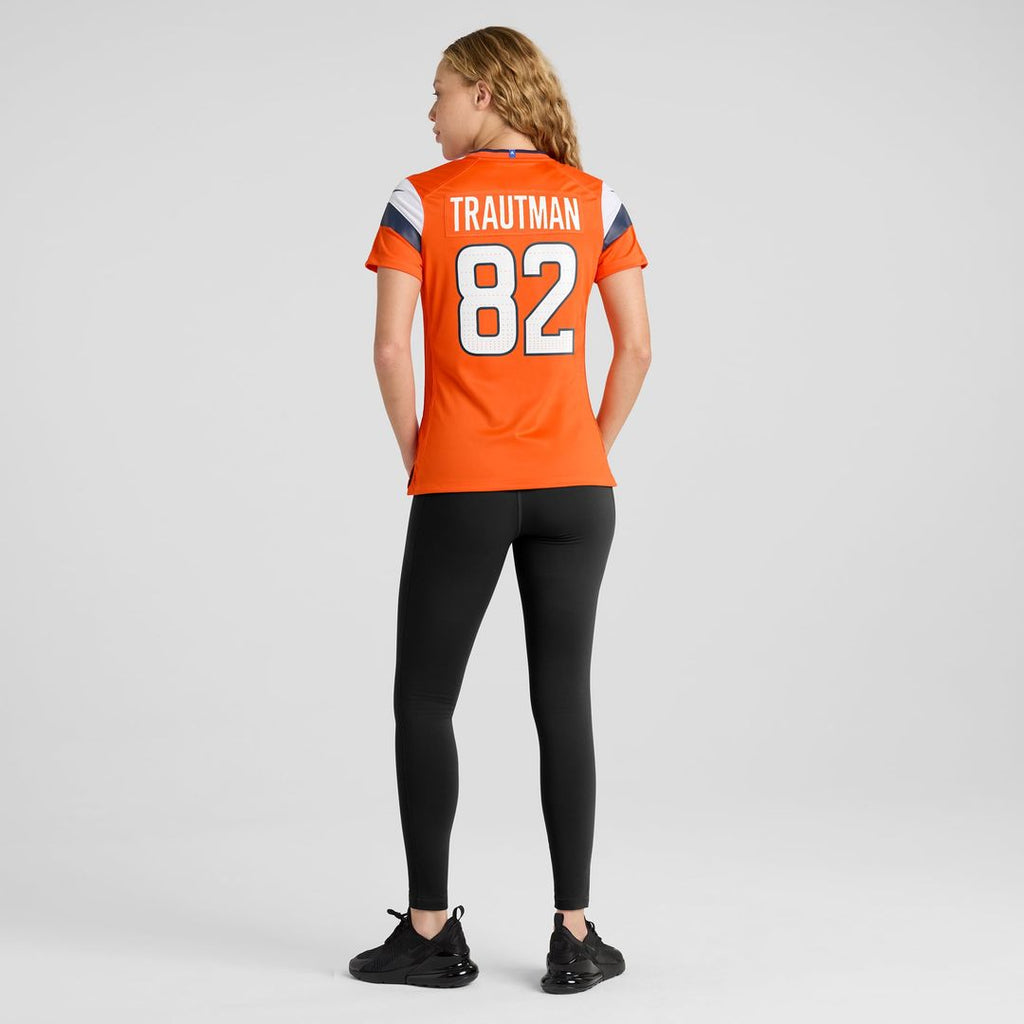 Adam Trautman Denver Broncos Women's Team Jersey - Orange