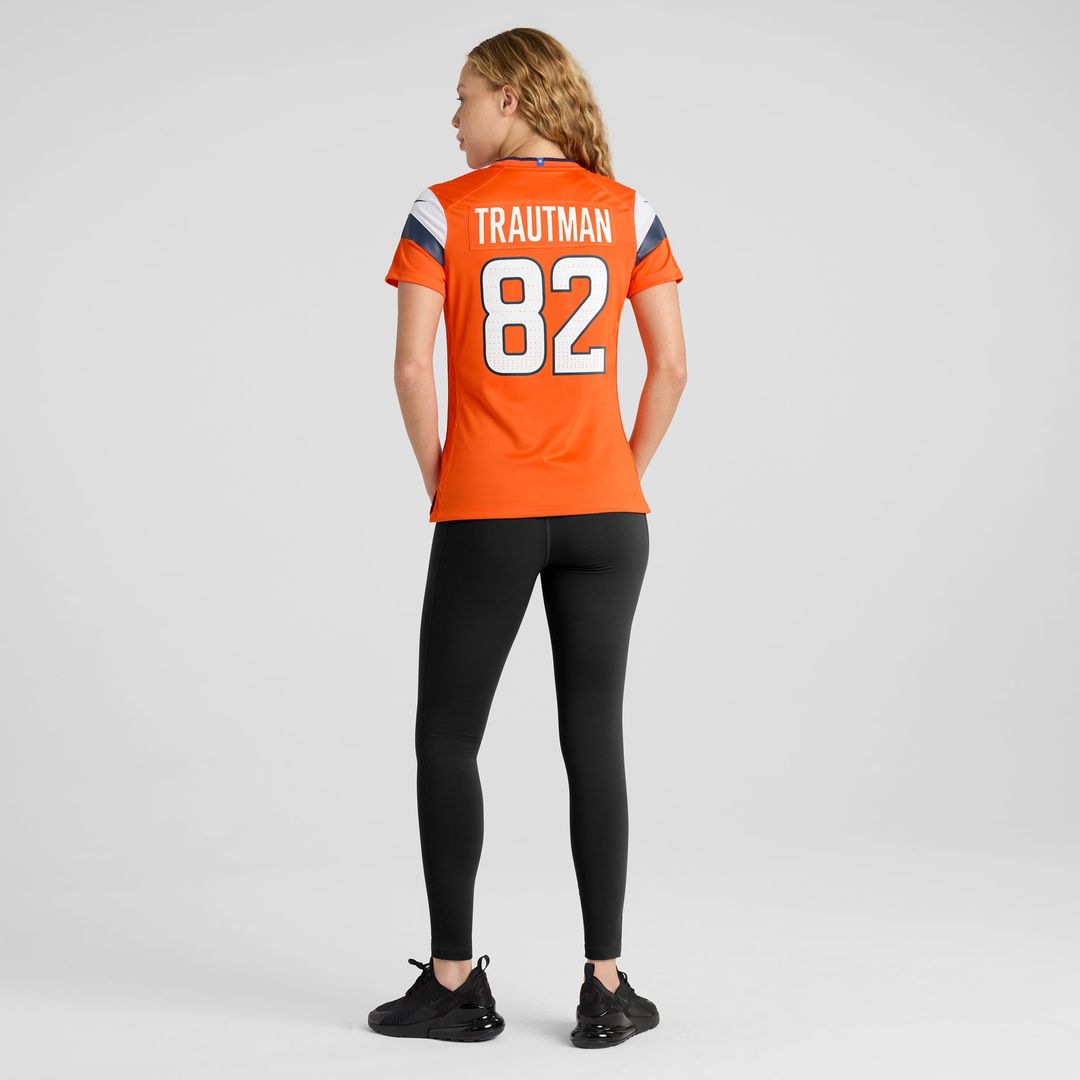 Adam Trautman Denver Broncos Women's Team Jersey - Orange