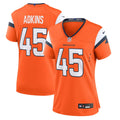 Nate Adkins Denver Broncos Women's Team Jersey - Orange
