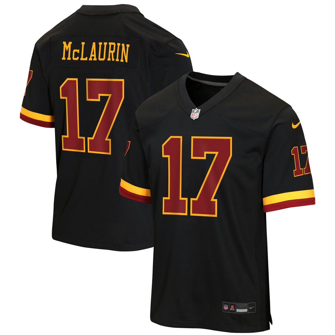 Terry McLaurin Washington Commanders Youth Hail Raiser Alternate Jersey - Black