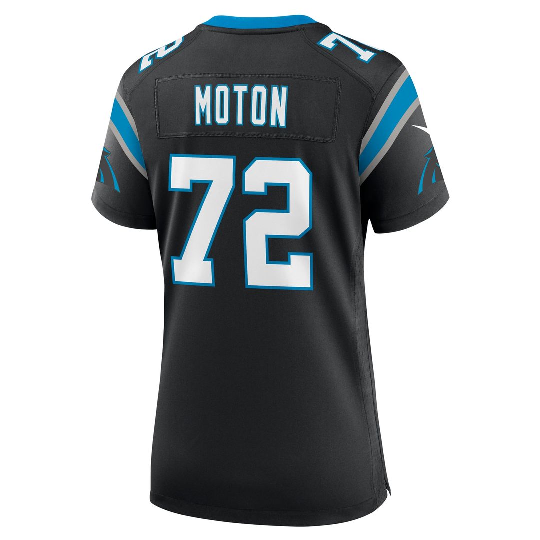 Taylor Moton Carolina Panthers Women's Team Jersey - Black
