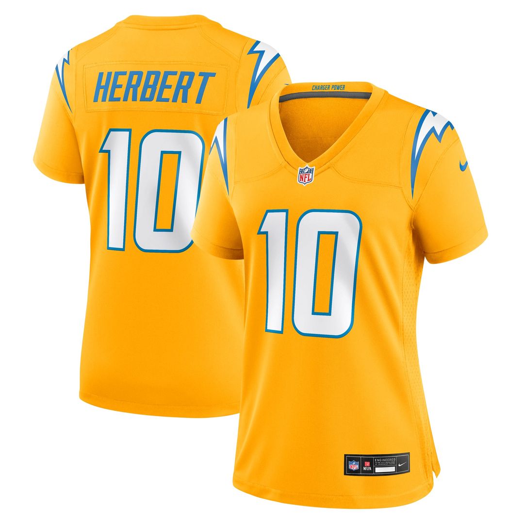 Justin Herbert Los Angeles Chargers Women's Alternate Super Chargers Jersey - Navy