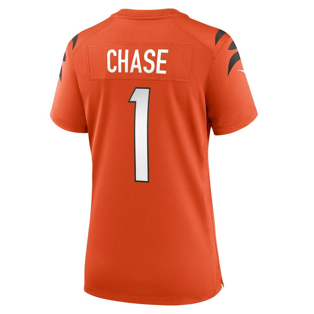Ja'Marr Chase Cincinnati Bengals Women's Alternate Jersey - Orange