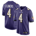 Zay Flowers Baltimore Ravens Jersey - Purple