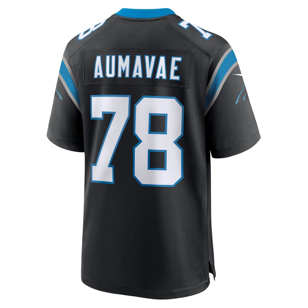 Popo Aumavae Carolina Panthers Team Jersey - Black