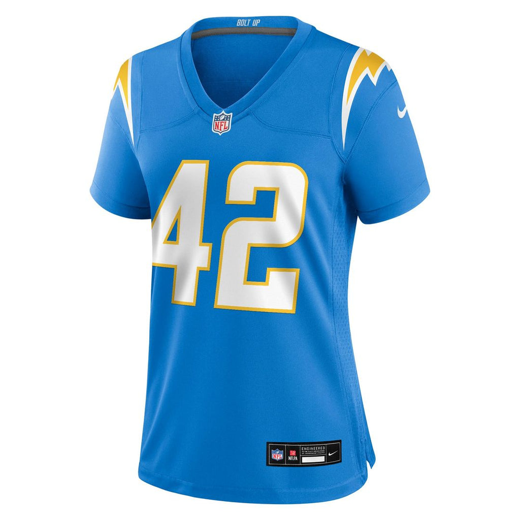 Tucker Fisk Los Angeles Chargers Women's Team Jersey - Powder Blue