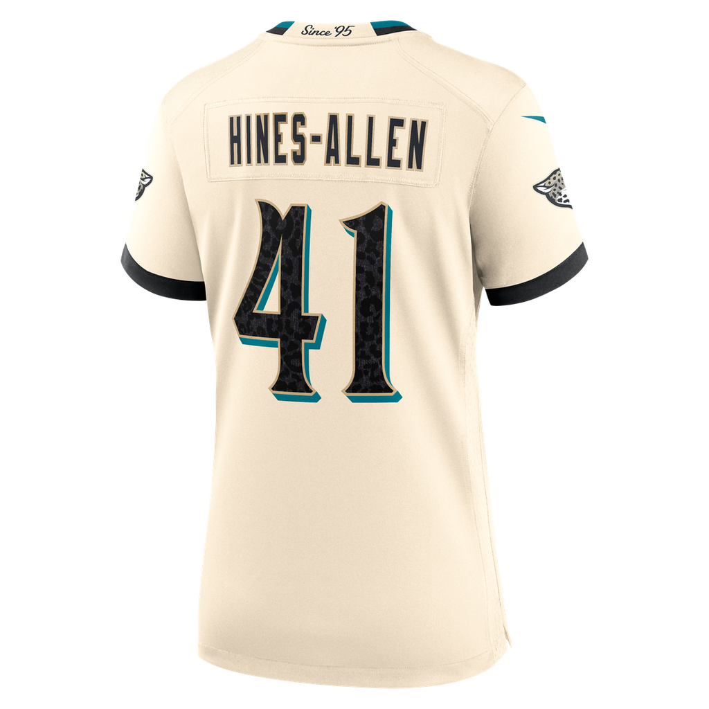 Josh Hines-Allen Jacksonville Jaguars Women's 2026 Rivalries Collection Jersey - Natural